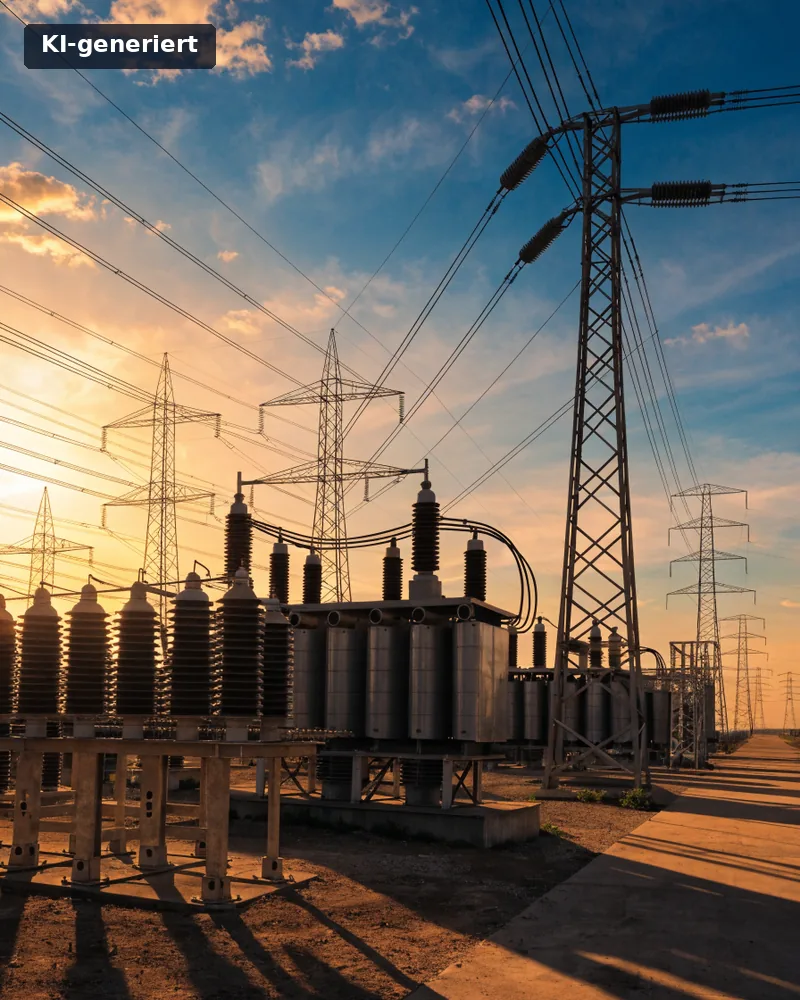 Energieinfrastruktur, KI-generiertes Bild